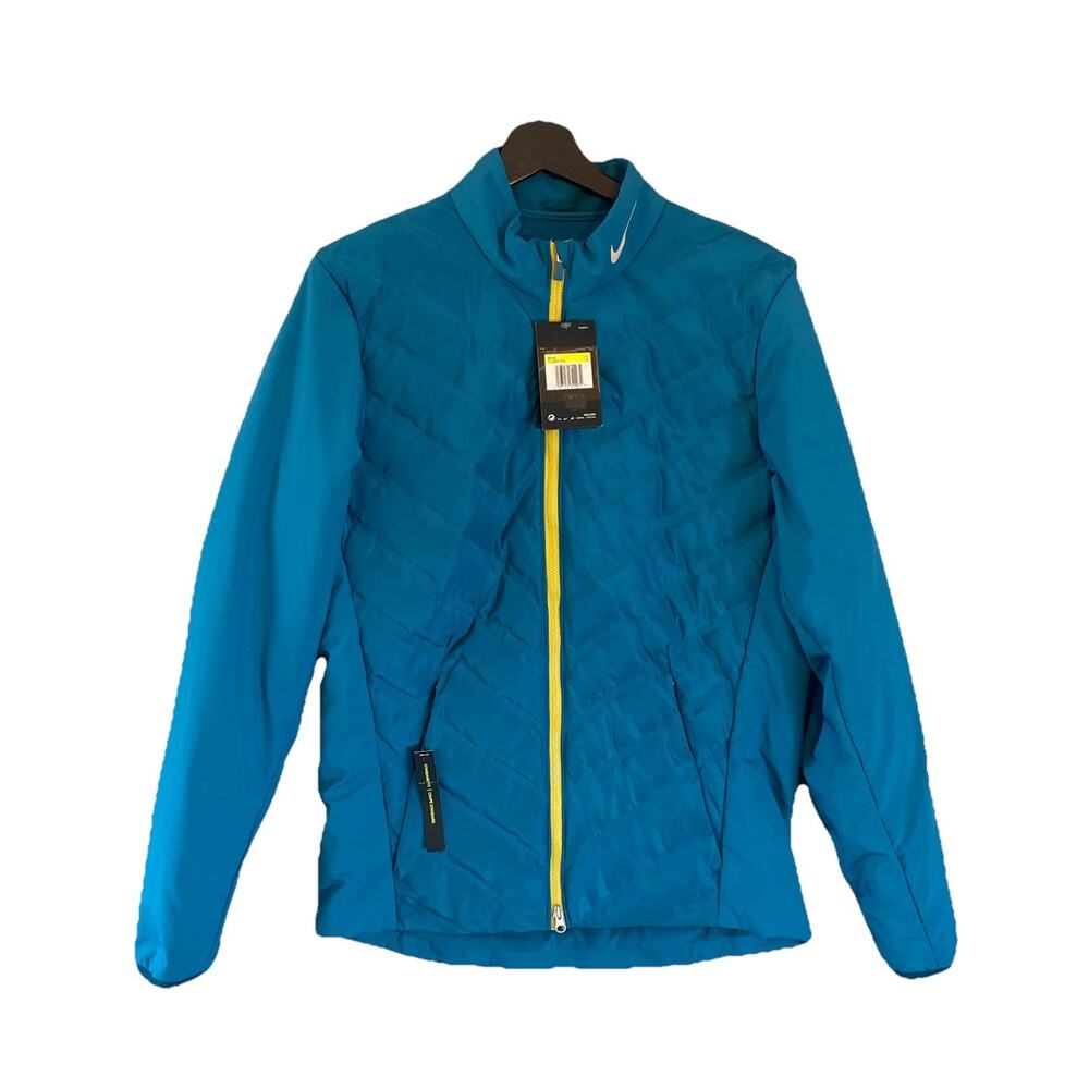 Nike Aeroloft Men's puffer jacket standard fit blue Size 6